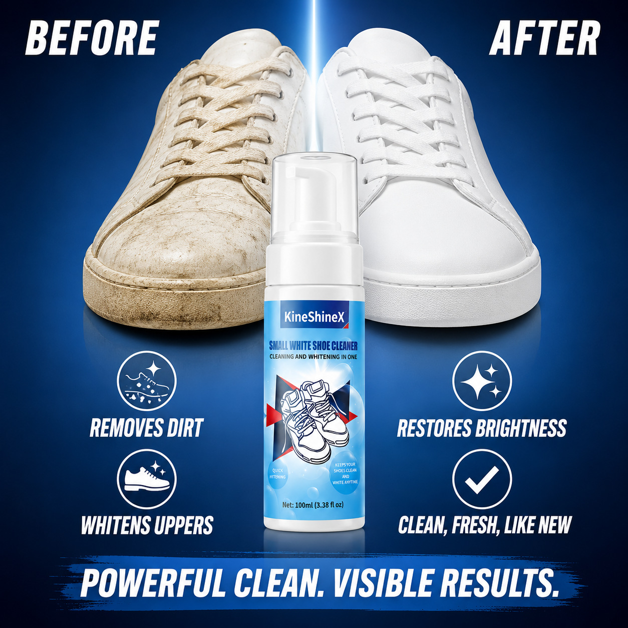 Sneaker Shoe Care Kit - Kit Pulitore per Scarpe Gihen, Detergente